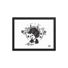 Load image into Gallery viewer, afrodeziac mono print - framed wall art