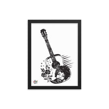 Load image into Gallery viewer, jimmy hendrix mono print - framed wall art