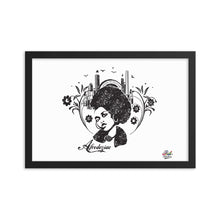 Load image into Gallery viewer, afrodeziac mono print - framed wall art