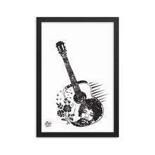Load image into Gallery viewer, jimmy hendrix mono print - framed wall art