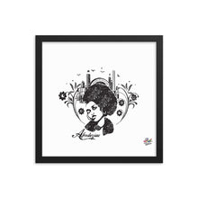 Load image into Gallery viewer, afrodeziac mono print - framed wall art