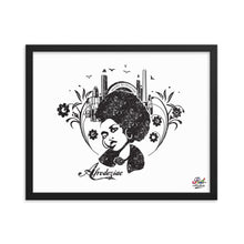 Load image into Gallery viewer, afrodeziac mono print - framed wall art