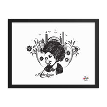 Load image into Gallery viewer, afrodeziac mono print - framed wall art