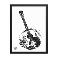 Load image into Gallery viewer, jimmy hendrix mono print - framed wall art