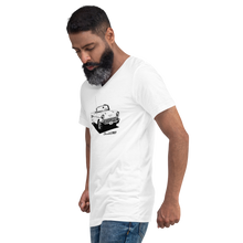 Load image into Gallery viewer, chevrolet 1957 bel air convertible - Unisex Short Sleeve V-Neck T-Shirt