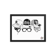 Load image into Gallery viewer, classic hip hop mono print - framed wall art
