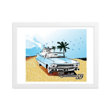 Load image into Gallery viewer, sky blue II cadillac 59 - framed matte wall art
